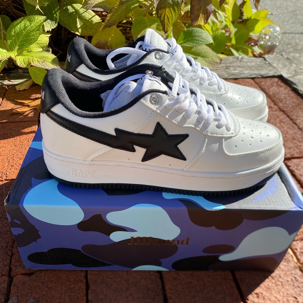 BAPE X JJJJOUND BAPESTA “WHITE/BLACK” SIZE 11 - Picture 4 of 8